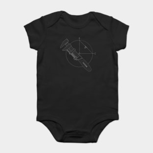 Monkey Wrench Resistance (White Lines) Baby Bodysuit